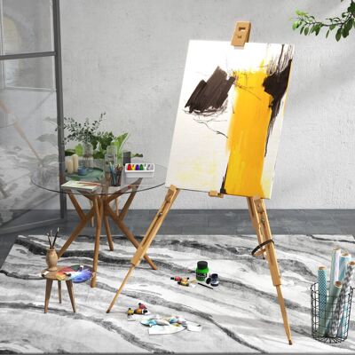 PZCC Cavalletto Da Artista Pieghevole Portatile In Legno Con Gambe, Supporta Tele Fino A 66/107 Cm, Legno Naturale PZCC Cavalletto Da Artista Pieghevole Portatile In Legno Con Gambe, Supporta Tele Fino A 66/107 Cm, Legno Naturale