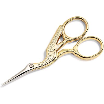 OEM 611445 Forbici Da Ricamo, Disegno Cicogna, 9 Cm OEM 611445 Forbici Da Ricamo, Disegno Cicogna, 9 Cm