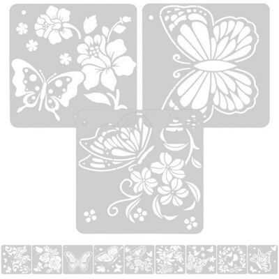 TRYWISE 12 Stencil Di Farfalle Per Pittura Decorativa, Hobby Creativi E Arte Manuale – Modelli Vari Pronti All’uso Per Bambini E Adulti TRYWISE 12 Stencil Di Farfalle Per Pittura Decorativa, Hobby Creativi E Arte Manuale – Modelli Vari Pronti All’uso Per Bambini E Adulti