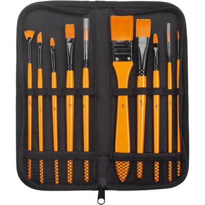 OEM Set Di Pennelli Per Pittura Acrilica, 1 Confezione/10 Pezzi, Pennelli Per Acquerello, Pennelli Con Setole Di Nylon Per Colori Ad Olio, Pittura Ad Acquerello, Set Professionale Per Artisti OEM Set Di Pennelli Per Pittura Acrilica, 1 Confezione/10 Pezzi, Pennelli Per Acquerello, Pennelli Con Setole Di Nylon Per Colori Ad Olio, Pittura Ad Acquerello, Set Professionale Per Artisti
