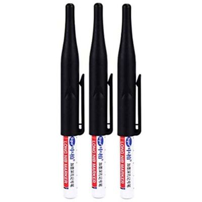 FOCTRO Set Con 3 Pennarelli Permanenti Con Punta Lunga Per Usi Diversi, Colore Nero FOCTRO Set Con 3 Pennarelli Permanenti Con Punta Lunga Per Usi Diversi, Colore Nero