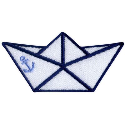 OEM Toppa/emblema/distintivo Ricamato A Forma Di Barca Origami - Ancora - Da Cucire OEM Toppa/emblema/distintivo Ricamato A Forma Di Barca Origami - Ancora - Da Cucire
