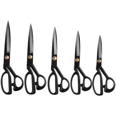 OEM Set Di 5 Forbici Da Sarto Per La Confezione Di Abiti, Il Cucito E Il Taglio Di Tessuti. OEM Set Di 5 Forbici Da Sarto Per La Confezione Di Abiti, Il Cucito E Il Taglio Di Tessuti.
