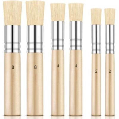 OEM 6 Pennelli In Legno Per Stencil – Pennelli Naturali Per Pittura A Olio, Acquerello E Acrilico – 3 Misure Per Progetti Fai Da Te E Di Artigianato OEM 6 Pennelli In Legno Per Stencil – Pennelli Naturali Per Pittura A Olio, Acquerello E Acrilico – 3 Misure Per Progetti Fai Da Te E Di Artigianato