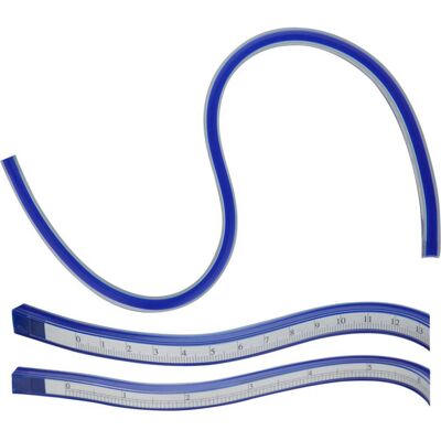 Donau Elektronik - MLK60 - Acciaio blu - Righello curvo Donau Elektronik - MLK60 - Acciaio blu - Righello curvo
