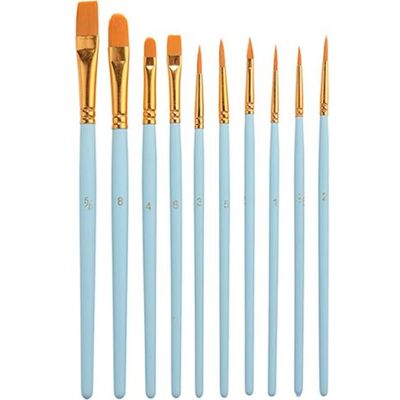 OEM Set Di 10 Pennelli Per Acrilico - Pennelli Da Artista In Nylon - Per Acrilico, Olio, Acquerello E Guazzo OEM Set Di 10 Pennelli Per Acrilico - Pennelli Da Artista In Nylon - Per Acrilico, Olio, Acquerello E Guazzo
