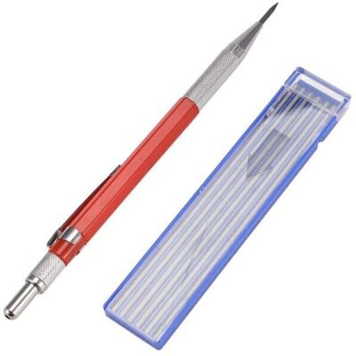 OEM Matita Da Saldatore Con 12 Ricariche Scanalate Argentate, Pennarelli Metallici Per Saldatura Meccanica, Produzione, Rosso-crezuo OEM Matita Da Saldatore Con 12 Ricariche Scanalate Argentate, Pennarelli Metallici Per Saldatura Meccanica, Produzione, Rosso-crezuo