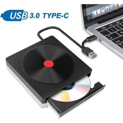 MINKUROW Unità Dvd Esterna, Usb 3.0 E Tipo C Masterizzatore Portatile Lettore Di Schede Cd/vcd/dvd/cd-rom Unità Dvd Usb Per Pc Desktop Windows E Mac Ios MINKUROW Unità Dvd Esterna, Usb 3.0 E Tipo C Masterizzatore Portatile Lettore Di Schede Cd/vcd/dvd/cd-rom Unità Dvd Usb Per Pc Desktop Windows E Mac Ios