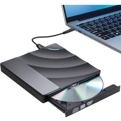 TRYWISE Lettore Cd/dvd Esterno Usb 3.0 E Usb-c, Masterizzatore Portatile Senza Driver Per Notebook, Pc Desktop, Mac, Windows 11 E Ios – Compatibile Con Cd, Dvd, Cd-r, Cd-rw, Dvd-r, Dvd-rw TRYWISE Lettore Cd/dvd Esterno Usb 3.0 E Usb-c, Masterizzatore Portatile Senza Driver Per Notebook, Pc Desktop, Mac, Windows 11 E Ios – Compatibile Con Cd, Dvd, Cd-r, Cd-rw, Dvd-r, Dvd-rw