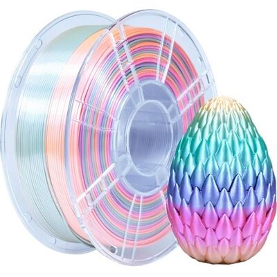 OEM Filamento Pla+ Multicolore Da 1,75 Mm, 1 Kg (2,2 Libbre) Filamento Per Stampante 3d Pla Plus Effetto Seta Arcobaleno, Filamento Per Stampa 3d Pla Che Cambia Colore, Arcobaleno Caramella OEM Filamento Pla+ Multicolore Da 1,75 Mm, 1 Kg (2,2 Libbre) Filamento Per Stampante 3d Pla Plus Effetto Seta Arcobaleno, Filamento Per Stampa 3d Pla Che Cambia Colore, Arcobaleno Caramella