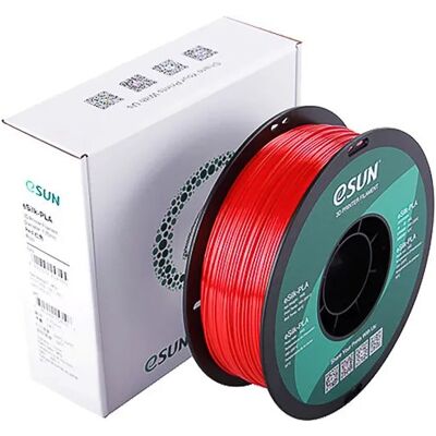 eSUN EPLA-SILK 1.75mm ROSSO 3D Filamento - 1kg - PLA, Superficie Lucida eSUN EPLA-SILK 1.75mm ROSSO 3D Filamento - 1kg - PLA, Superficie Lucida