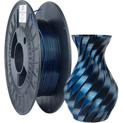 OEM Filamento 3dpower Pla Silk Dual 1.75mm Blu/nero 0.3kg OEM Filamento 3dpower Pla Silk Dual 1.75mm Blu/nero 0.3kg