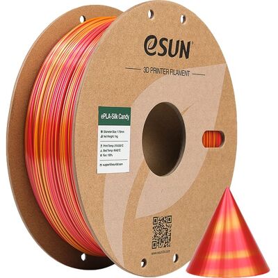 Filamento eSUN ePLA-Silk Candy Rot-Gold - 3D Filamento Filamento eSUN ePLA-Silk Candy Rot-Gold - 3D Filamento