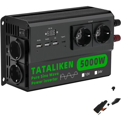 OEM Gruppo Di Continuità (ups), Design Portatile, Porte Di Ricarica Multiple, 24 V 5000 W 220 V Ue - Nero OEM Gruppo Di Continuità (ups), Design Portatile, Porte Di Ricarica Multiple, 24 V 5000 W 220 V Ue - Nero