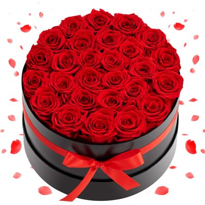 VEVOR Fiori Secchi Ornamentali 27 Rose Stabilizzate In Scatola Bouquet Di Fiori Eterni Immortali, Rosa Eterna Vera, Ampia Gamma Di Utilizzi Anniversario, San Valentino, Natale, Rosso VEVOR Fiori Secchi Ornamentali 27 Rose Stabilizzate In Scatola Bouquet Di Fiori Eterni Immortali, Rosa Eterna Vera, Ampia Gamma Di Utilizzi Anniversario, San Valentino, Natale, Rosso