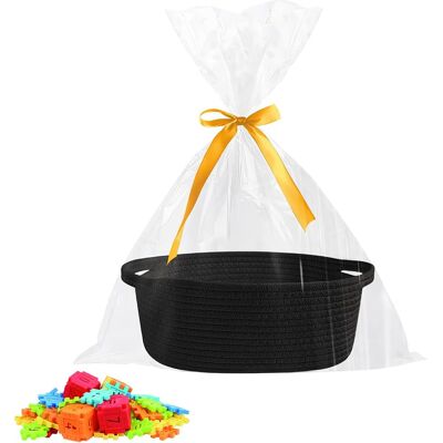 Neptune Cesto Regalo Intrecciato Vuoto, Cesto Di Presentazione Vuoto Con Sacchetti Regalo E Nastri, Cesto Regalo In Corda Di Cotone, Per Baby Shower, Compleanno, Matrimonio, Pasqua, Ringraziamento, Natale, Ne Neptune Cesto Regalo Intrecciato Vuoto, Cesto Di Presentazione Vuoto Con Sacchetti Regalo E Nastri, Cesto Regalo In Corda Di Cotone, Per Baby Shower, Compleanno, Matrimonio, Pasqua, Ringraziamento, Natale, Ne