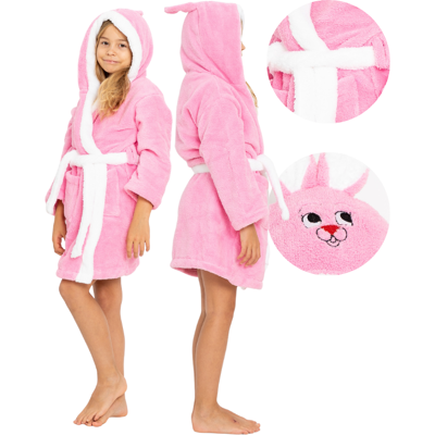 OEM Accappatoio Da Bambina Con Cappuccio A Forma Di Coniglio, Taglia 7/8 Anni, Lunghezza 128 Cm, Ideale Come Regalo. OEM Accappatoio Da Bambina Con Cappuccio A Forma Di Coniglio, Taglia 7/8 Anni, Lunghezza 128 Cm, Ideale Come Regalo.
