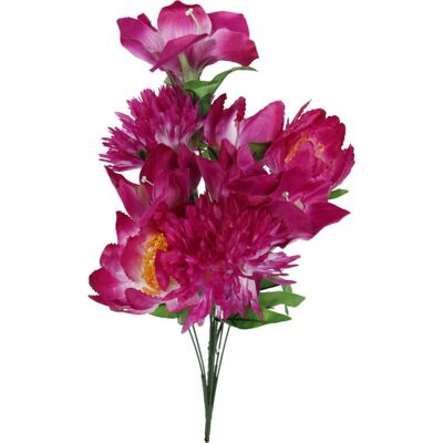 OEM Bouquet Di 9 Fiori Misti: Crisantemo, Amarillide, Giglio, Viola OEM Bouquet Di 9 Fiori Misti: Crisantemo, Amarillide, Giglio, Viola