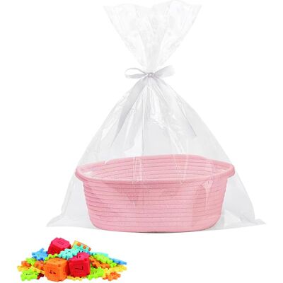 Neptune Cesto Regalo Vuoto Intrecciato, Cesto Di Presentazione Vuoto Con Sacchetti Regalo E Nastri, Cesto Regalo In Corda Di Cotone, Per Baby Shower, Compleanno, Matrimonio, Pasqua, Ringraziamento, Natale, Ro Neptune Cesto Regalo Vuoto Intrecciato, Cesto Di Presentazione Vuoto Con Sacchetti Regalo E Nastri, Cesto Regalo In Corda Di Cotone, Per Baby Shower, Compleanno, Matrimonio, Pasqua, Ringraziamento, Natale, Ro