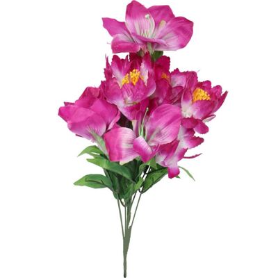 OEM Bouquet Di 9 Fiori Misti Giglio-amarilli Viola OEM Bouquet Di 9 Fiori Misti Giglio-amarilli Viola