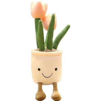 OEM Tulipani Di Peluche In Vaso. Decorazione Floreale, Mascotte, Festa Della Donna (rosa) OEM Tulipani Di Peluche In Vaso. Decorazione Floreale, Mascotte, Festa Della Donna (rosa)
