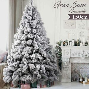 Bakaji Gran Sasso - 150 cm - 539 rami - Effetto neve - Albero di Natale Bakaji Gran Sasso - 150 cm - 539 rami - Effetto neve - Albero di Natale