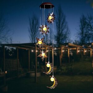 TUSERXLN Campanelli A Vento Da Esterno, Campanelli A Vento Solari, Luci Solari Da Giardino Per Esterni Con Sole, Luna E Stelle, Decorazioni Luminose Solari Da Appendere Per Balconi E Terrazze. TUSERXLN Campanelli A Vento Da Esterno, Campanelli A Vento Solari, Luci Solari Da Giardino Per Esterni Con Sole, Luna E Stelle, Decorazioni Luminose Solari Da Appendere Per Balconi E Terrazze.