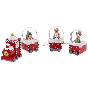Feeric Lights & Christmas Globo di neve con tren 45mm Rosso Feeric Lights & Christmas Globo di neve con tren 45mm Rosso