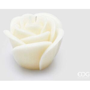 EDG Enzo De Gasperi Candela Rosa Sugar H 9 Cm D 11 Cm Avorio EDG Enzo De Gasperi Candela Rosa Sugar H 9 Cm D 11 Cm Avorio