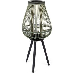YES EVERYDAY - Lanterna Con Tre Piedi Da Esterno In Bamboo Decorazione Per Giardino H 61.5 Cm YES EVERYDAY - Lanterna Con Tre Piedi Da Esterno In Bamboo Decorazione Per Giardino H 61.5 Cm