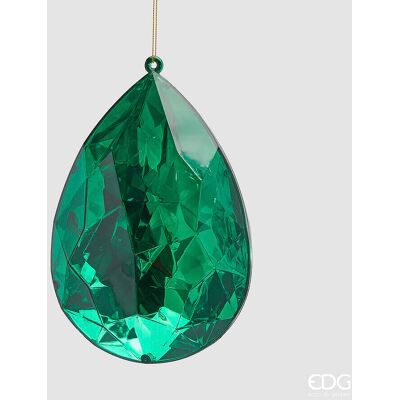 EDG Enzo De Gasperi Decoro Diamante Rettangolare Di Natale Da Appendere H 19 Cm L 12,5 Cm L 7,5 Cm Pp Emerald Green EDG Enzo De Gasperi Decoro Diamante Rettangolare Di Natale Da Appendere H 19 Cm L 12,5 Cm L 7,5 Cm Pp Emerald Green