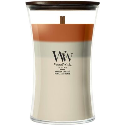 ALTRO Candela Clessidra Grande Vanilla Embers 609g Woodwick ALTRO Candela Clessidra Grande Vanilla Embers 609g Woodwick