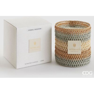 EDG Enzo De Gasperi Candela Embrace Con Profumo H 15,5 Cm Herbal Treasure Scatola Regalo EDG Enzo De Gasperi Candela Embrace Con Profumo H 15,5 Cm Herbal Treasure Scatola Regalo