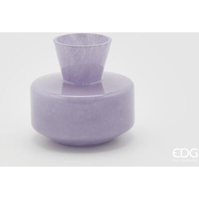 EDG Enzo De Gasperi Vaso Rotondo Con Collo H 15 Cm D 16 Cm Waterproof Lavender EDG Enzo De Gasperi Vaso Rotondo Con Collo H 15 Cm D 16 Cm Waterproof Lavender