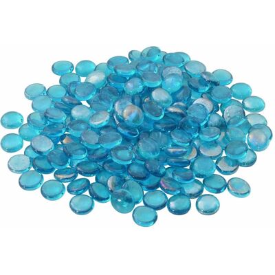 VIDAXL Nugget Di Vetro 17-19 Mm Blu Acquamarina Vetro VIDAXL Nugget Di Vetro 17-19 Mm Blu Acquamarina Vetro