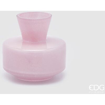 EDG Enzo De Gasperi Vaso Rotondo Con Collo H 15 Cm D 16 Cm Waterproof Pale Pink EDG Enzo De Gasperi Vaso Rotondo Con Collo H 15 Cm D 16 Cm Waterproof Pale Pink