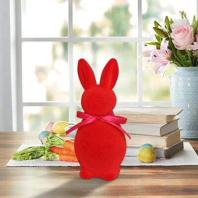 AULEDIO Decorazione Pasqua Interni – Set Conigli Tavola & Festa Rosso 14x6.5x7cm AULEDIO Decorazione Pasqua Interni – Set Conigli Tavola & Festa Rosso 14x6.5x7cm