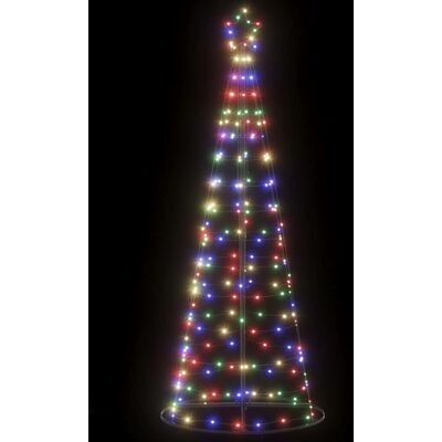 VIDAXL Albero Di Natale A Led 200 Led Colorato 180 Cm VIDAXL Albero Di Natale A Led 200 Led Colorato 180 Cm