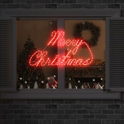 VIDAXL Insegna Di Natale 216 Led Rosso 99 X 55 X 13 Cm Ferro VIDAXL Insegna Di Natale 216 Led Rosso 99 X 55 X 13 Cm Ferro