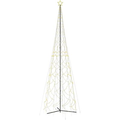 VIDAXL Albero Di Natale A Cono Luce Bianca Calda 3000 Led 230x800 Cm VIDAXL Albero Di Natale A Cono Luce Bianca Calda 3000 Led 230x800 Cm