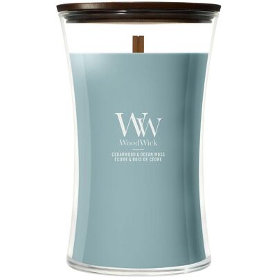 ALTRO Candela Cedarwood & Ocean Moss 609g Blu Woodwick ALTRO Candela Cedarwood & Ocean Moss 609g Blu Woodwick
