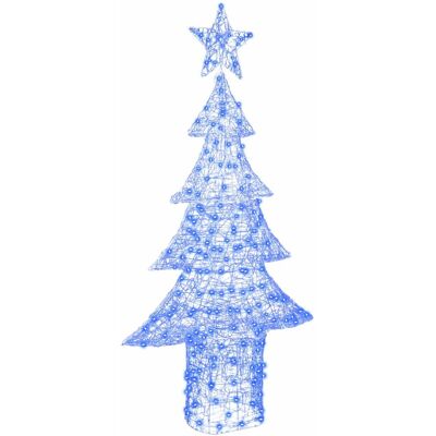 VIDAXL Albero Di Natale Con 240 Led Blu 180 Cm Acrilico VIDAXL Albero Di Natale Con 240 Led Blu 180 Cm Acrilico