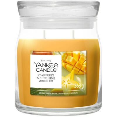 ALTRO Candela Starfruit & Sunshine 368g Arancione Yankee Candle ALTRO Candela Starfruit & Sunshine 368g Arancione Yankee Candle