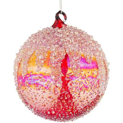 BIZZOTTO Pallina "wink" Per Albero Di Natale Rossa Brillantinata In Vetro Diametro Da 10 Cm Set Da 4 Pz BIZZOTTO Pallina "wink" Per Albero Di Natale Rossa Brillantinata In Vetro Diametro Da 10 Cm Set Da 4 Pz