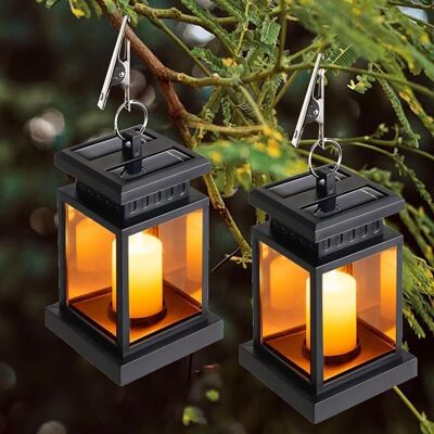 Neptune Set Di 2 Lanterne Solari Da Esterno Con Candele A Led - Impermeabili Ip65 - Luci Solari Sospese - Candele A Led Con Clip - Per Balcone, Patio, Giardino, Terrazza, Decorazione Funebre Neptune Set Di 2 Lanterne Solari Da Esterno Con Candele A Led - Impermeabili Ip65 - Luci Solari Sospese - Candele A Led Con Clip - Per Balcone, Patio, Giardino, Terrazza, Decorazione Funebre