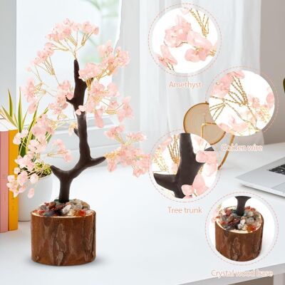 Neptune Albero Di Cristallo Feng Shui - Regali Spirituali - Albero Della Vita - Arredamento Per La Casa - Feng Shui - Arredamento Per L'Ufficio - Rosa Neptune Albero Di Cristallo Feng Shui - Regali Spirituali - Albero Della Vita - Arredamento Per La Casa - Feng Shui - Arredamento Per L'Ufficio - Rosa