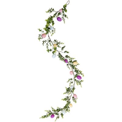 AULEDIO 1 Pezzo Di Ghirlanda Di Pasqua 170 Cm Con Uova Maculate – Decorazione Primaverile Rustica Per Camino, Porta E Tavola AULEDIO 1 Pezzo Di Ghirlanda Di Pasqua 170 Cm Con Uova Maculate – Decorazione Primaverile Rustica Per Camino, Porta E Tavola
