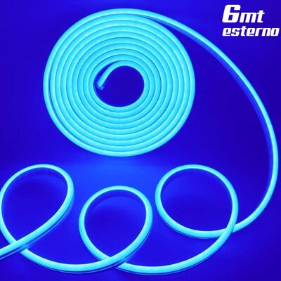 BAKAJI Striscia Strip Neon Led 6mt Blur Catena Luminosa Luci Natale Esterno BAKAJI Striscia Strip Neon Led 6mt Blur Catena Luminosa Luci Natale Esterno