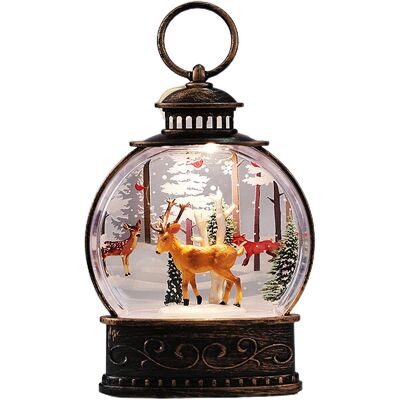TREETALK Altre Decorazioni Natalizie: Lanterna Natalizia Illuminata E Musicale Con Albero Di Natale, Pupazzo Di Neve, Renna E Babbo Natale Lanterna Scintillante Con Batteria A Bottone Per Uso Domestico Albero TREETALK Altre Decorazioni Natalizie: Lanterna Natalizia Illuminata E Musicale Con Albero Di Natale, Pupazzo Di Neve, Renna E Babbo Natale Lanterna Scintillante Con Batteria A Bottone Per Uso Domestico Albero