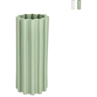 BIZZOTTO Vaso Alto Per Piante E Fiori A Cilindro Interno Esterno In Grès Holaf Yes - Verde BIZZOTTO Vaso Alto Per Piante E Fiori A Cilindro Interno Esterno In Grès Holaf Yes - Verde